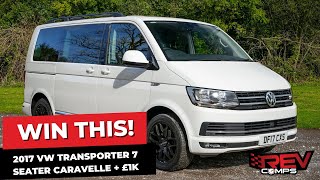 WIN THIS 2017 VW TRANSPORTER 7 SEATER CARAVELLE  £1K [upl. by Vudimir]