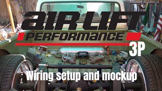 1969 C10 AIRLIFT 3P Air ride suspension wiring setup and mockup [upl. by Ettevey]