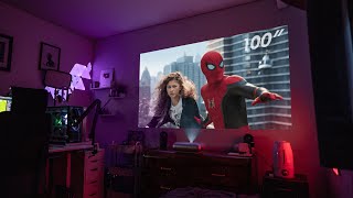 My Ultimate Projector Bedroom Setup 2022 Ultra Short Throw [upl. by Izogn]