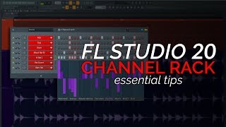 FL Studio 20 Basics  The Channel Rack Step Sequencer [upl. by Anaeli]