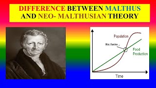 Difference between Malthus and NeoMulthusian population Theory  Sociology [upl. by Leuqram]