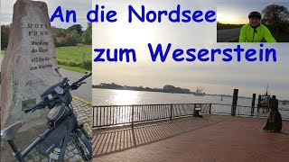 An die Nordsee zum Weserstein  Auf dem Weserradweg von Bremen nach Bremerhaven [upl. by Dlorej]