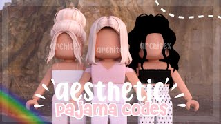 10 AESTHETIC PYJAMAPAJAMA CODES FOR BLOXBURG  CUTE AND AESTHETIC  blox architex  day 7 [upl. by Auqinom]