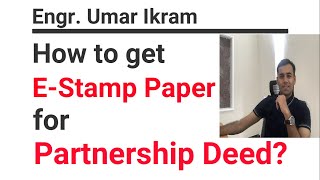 E stamp paper for Partnership Deed using e stamping website in Punjab a step by step guide 2020 [upl. by Inalaehak]