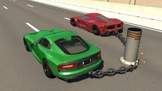 Chained Cars Crash Testing 2  BeamNG DRIVE [upl. by Herald]