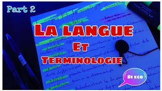 La Langue Et Terminologie S1 Économie Part 2 [upl. by Ellemac]