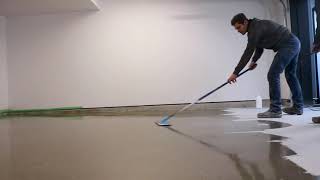 How to apply a lithium densifier Prevents dusting on polished concrete and increases shine [upl. by Nosde]