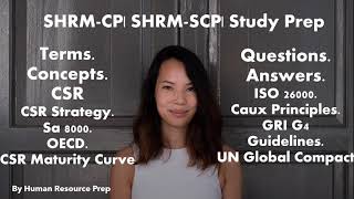 SHRMCP  SHRMSCP Certification Exam Study Prep PART ONE [upl. by Kylila940]