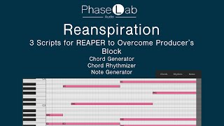 Reanspiration  3 REAPERScripts to Overcome Producers Block [upl. by Llib]