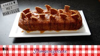 Stroopwafelcake  Recept  Koken met Marielle [upl. by Suvart]