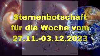 Das passiert noch in 2023  Die Sterne vom 271103122023  Robby Altwein [upl. by Sampson572]