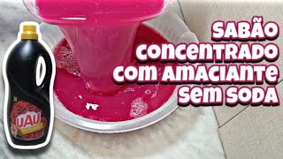 COMO FAÇO MEU SABÃO CONCENTRADO COM AMACIANTE SEM SODA 🌹 [upl. by Udela430]