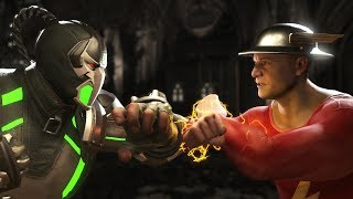 Injustice 2  Bane Vs Jay Garrick  All IntroOutros Clash Dialogues Super Moves [upl. by Auqinehs]