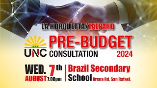 UNC Pre Budget Consultation – La Horquetta  Talparo [upl. by Olin520]