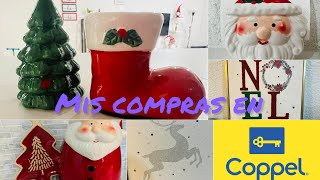 Mis compras de navidad 🎅 en Coppel decoración económica que se ve cara 🎄🛍️ [upl. by Derwon]