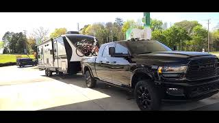 RAM 2500 MPG Test Pulling a Grand Design Imagine 2800BH 153 miles [upl. by Assira750]