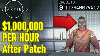 1000000 credits PER HOUR best money farm AFTER PATCH 1733 Starfield money glitch  exploit [upl. by Melody731]