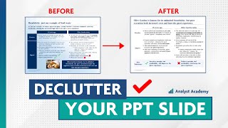 Consulting Slide Walkthrough How to declutter your PowerPoint slides [upl. by Lekcim524]