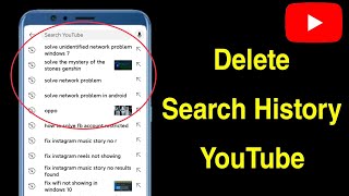 How to Delete Search History on YouTube App  Clear YouTube Search History [upl. by Nahgem]