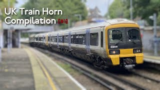 UK Train Horn Compilation 1 [upl. by Naut]