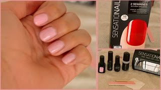 DIY Pose de vernis semi permanent Sensationail [upl. by Obeng618]