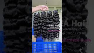 Southeast Asia Burmese Curly Sea Hair 134 Bundles Deals FtSEA Burmese Raw Hair Review [upl. by Enisaj]