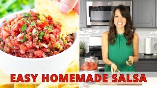 Easy Homemade Salsa Recipe [upl. by Sileray795]