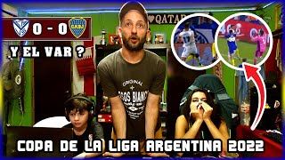 Velez 0 Boca 0  Reacciones de Hinchas de Boca y River  Copa de la Liga Argentina 2022 [upl. by Maris239]