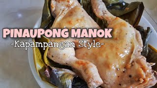 PINAUPONG MANOK KAPAMPANGAN RECIPE with SAWSAWAN  PALUKLUK MANUK  SIMPLENG PINAUPONG MANOK [upl. by Inanuah]