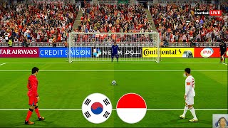 INDONESIA VS KOREA  Penalty Shootout  ASIA 2024  PES GAMEPLAY [upl. by Nysila]