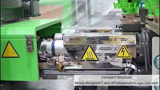 Parallel twocolor injection molding machine [upl. by Volkan]