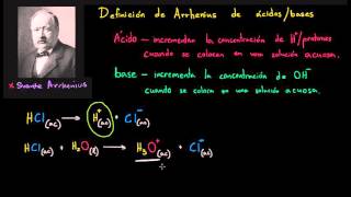 Definición de Arrhenius para ácidos y bases [upl. by Najram]