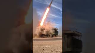 Missile launch from the Uragan MLRS system shorts [upl. by Erised]