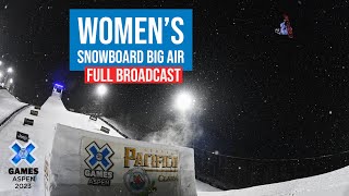 Pacifico Women’s Snowboard Big Air FULL COMPETITION  X Games Aspen 2023 [upl. by Nedle]