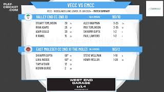 Valley End CC 2nd XI v East Molesey CC 2nd XI The Moles [upl. by Saidee]