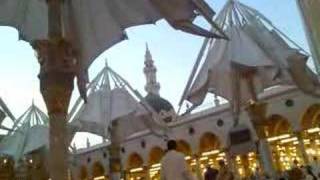 Opening Umbrela of Masjid e Nabawi [upl. by Dnalyaw]