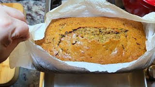 I made the best ZUCCHINI BREAD  Zucchini Recipe [upl. by Enilesor]