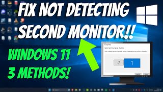 How to Fix Windows 11 Not Detecting Second Monitor [upl. by Llij]