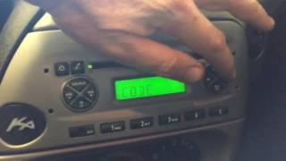 Ford CD 6000 AUX Security Code Input KA 2008 build [upl. by Aynnek]