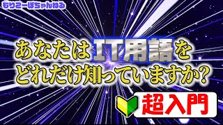 【ネットワークエンジニア入門編】あなたはIT用語をどれだけ知っていますか？ [upl. by Lain]