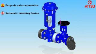 ATTSU  Purga de sales automatica  Automatic Desalting device  Caldera de vapor  Steam Boiler [upl. by Halsy]