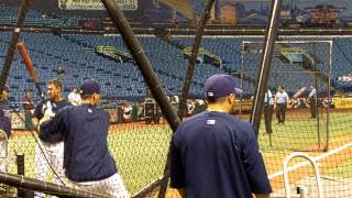 Tampa Bay Rays batting practice [upl. by Aikrehs]