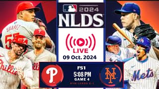 Phillies vs Mets en vivo Juego 4 NLDS MLB 09 Octubre 2024  Postemporada Beisbol Grandes Ligas [upl. by Akilegna]