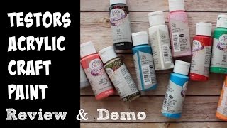 Testors Acrylic Paints Review and Demo [upl. by Murrah]