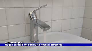 Cittadella PD Acqua torbida nei rubinetti nessun problema basta far scorrere lacqua 21112024 [upl. by Courtnay]