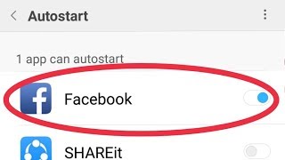 How To Turn On Enable Facebook Autostart  in Xiaomi Redmi Note 5 Pro Android [upl. by Elvah]