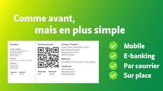 Tout comme avant mais plus simple  le nouveau bulletin de versement QR [upl. by Genovera218]