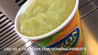 Dizon Farms Juice Bar Best Avocado Shake Cash and Carry Mall Makati HourPhilippinescom [upl. by Raquela]