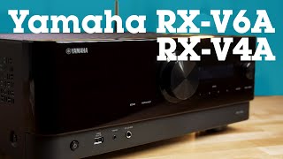 Yamaha RXV4A amp RXV6A home theater receivers with music streaming  Crutchfield [upl. by Aenaj]