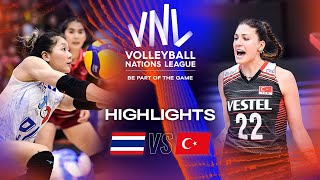 🇹🇭 THA vs 🇹🇷 TUR  Highlights Week 3  Womens VNL 2023 [upl. by Mohandis]